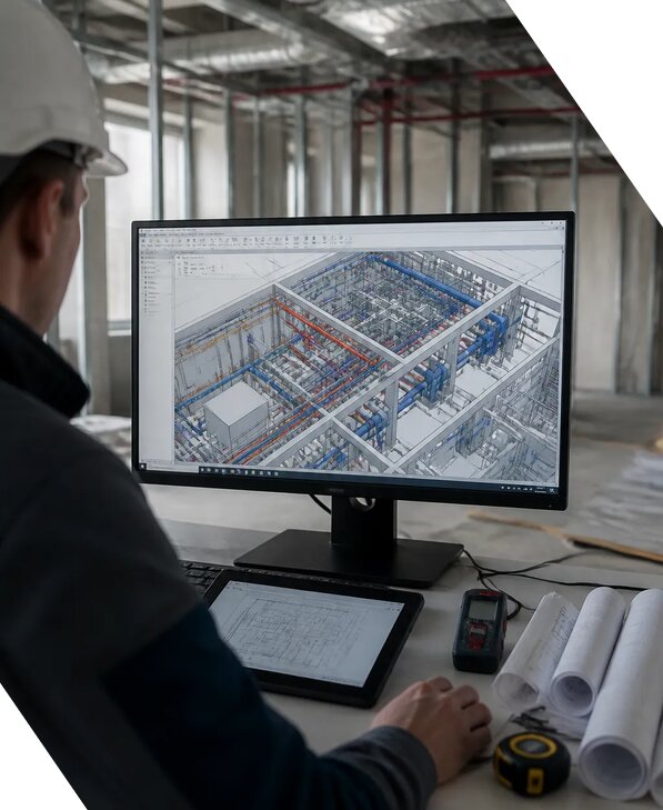 Создание BIM модели инженерных сетей для объектов в Чусовой